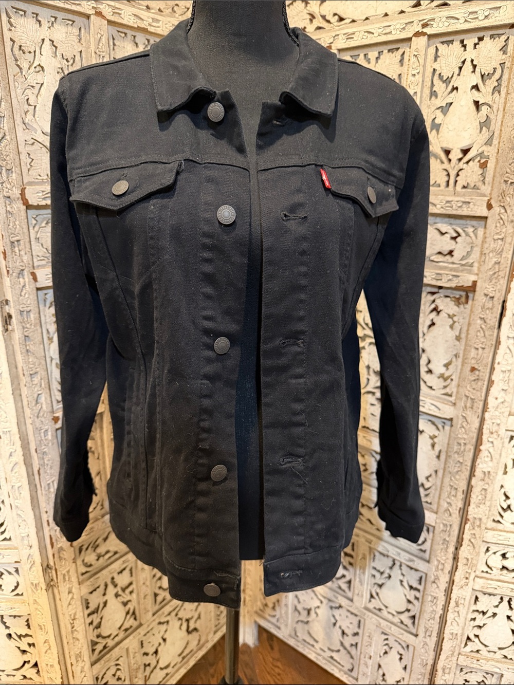 Kids Levi's Black Denim Trucker Jacket